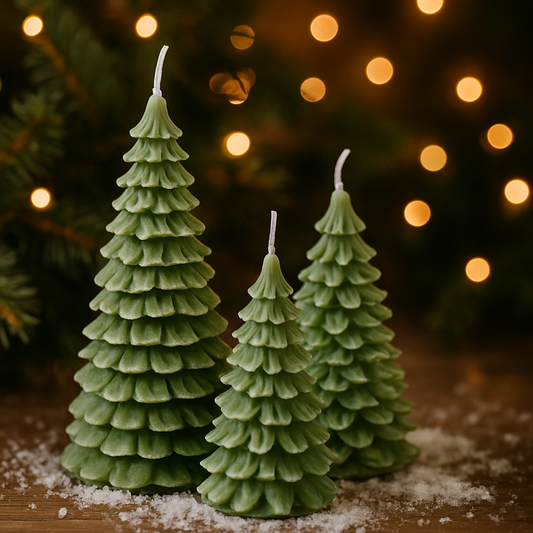 Setje kerstboom kaarsen